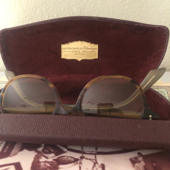 Glass Oliver Peoples Vintage Circa 1987 Oliver Peoples M-4 30Th